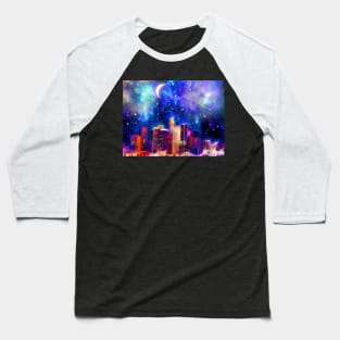 Starry Night Los Angeles Baseball T-Shirt